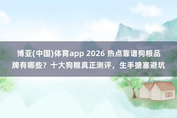 博亚(中国)体育app 2026 热点靠谱狗粮品牌有哪些？十大狗粮真正测评，生手搪塞避坑