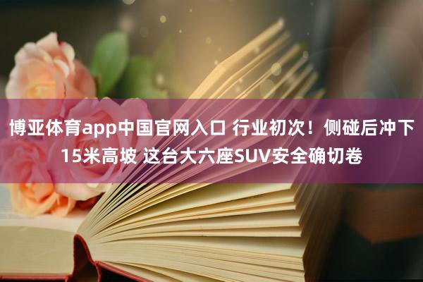 博亚体育app中国官网入口 行业初次！侧碰后冲下15米高坡 这台大六座SUV安全确切卷