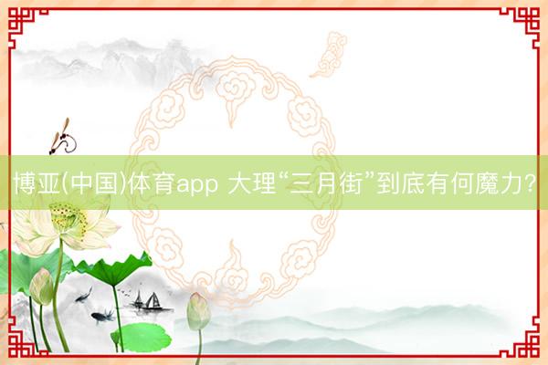 博亚(中国)体育app 大理“三月街”到底有何魔力？
